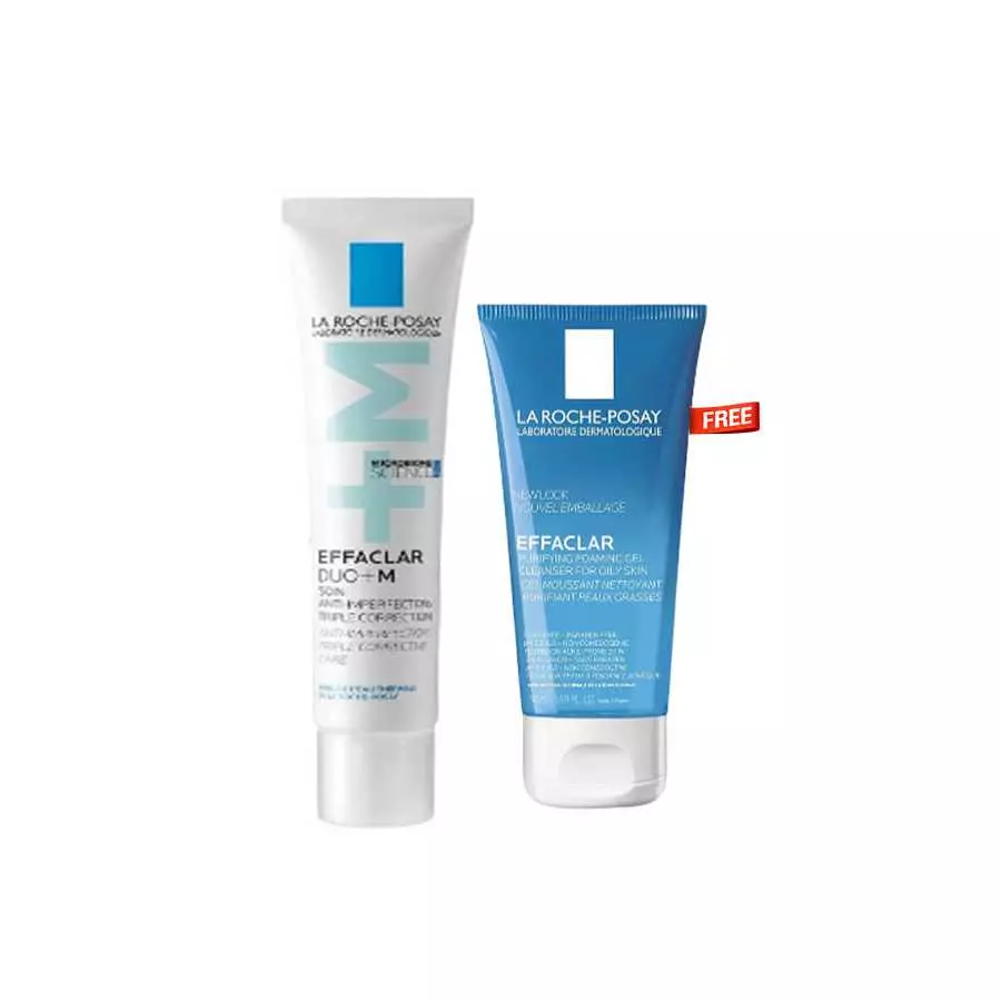 La Roche-Posay Effaclar Duo+M 40Ml + (Effaclar Gel 50Ml Free) Offer