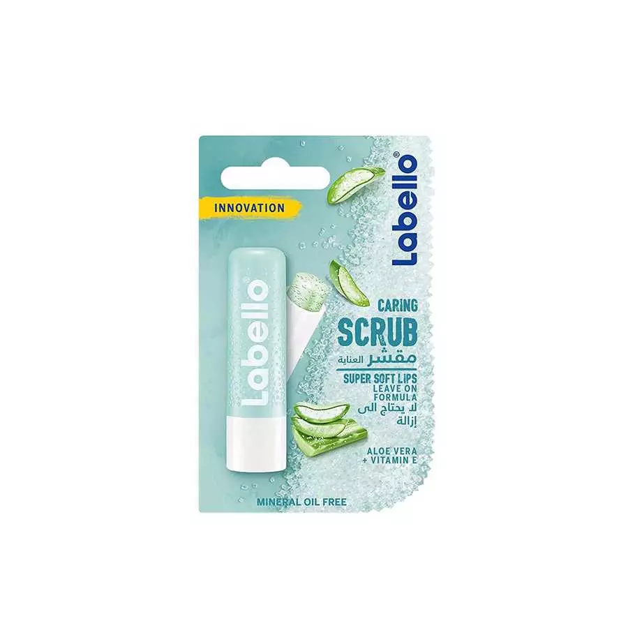 Labello Caring Lips Scrub Aloe Vera + Vitamin E 4.8G