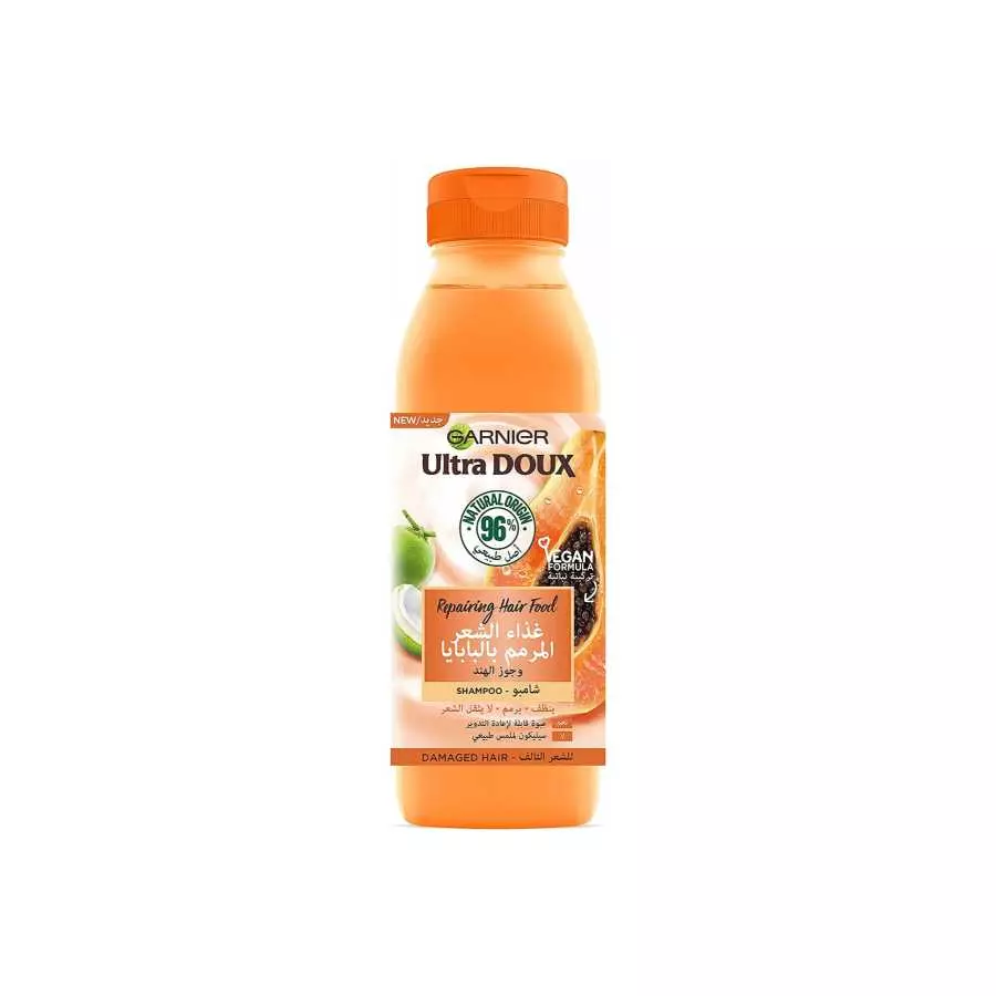 Ultra Doux Repairing Papaya Hair Food Shampoo For Damaged Hair 350ml