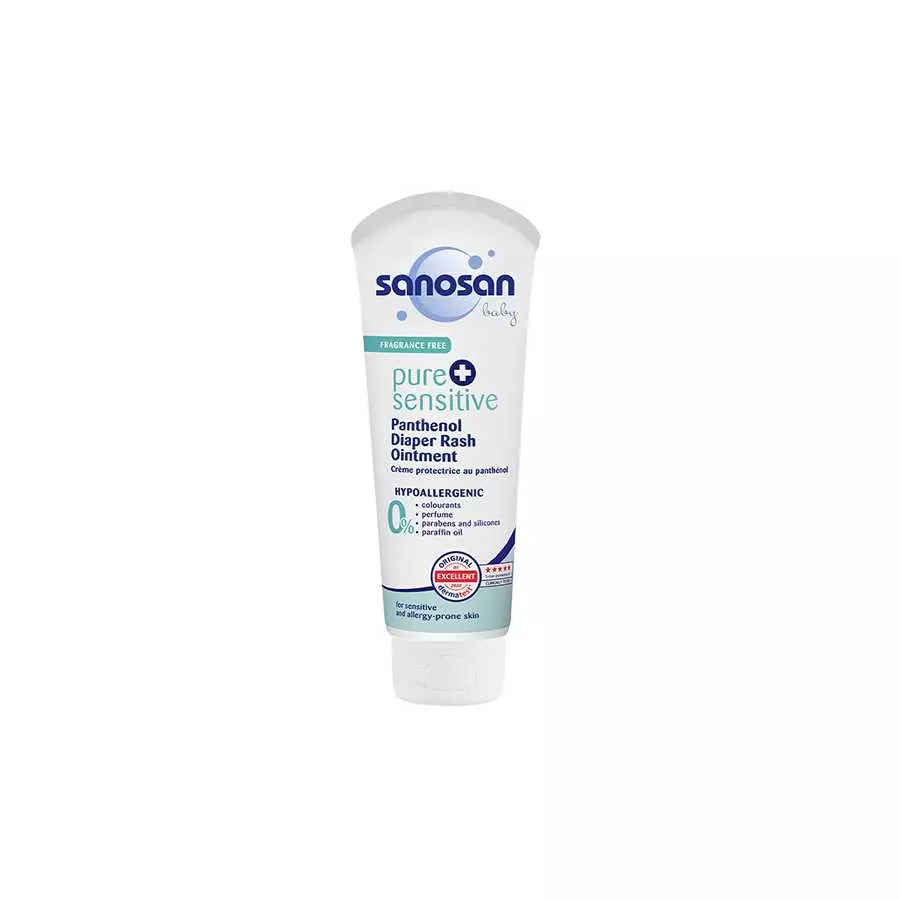 Sanosan Baby Diaper Rash (Panthenol Ointment) Tube 100Ml