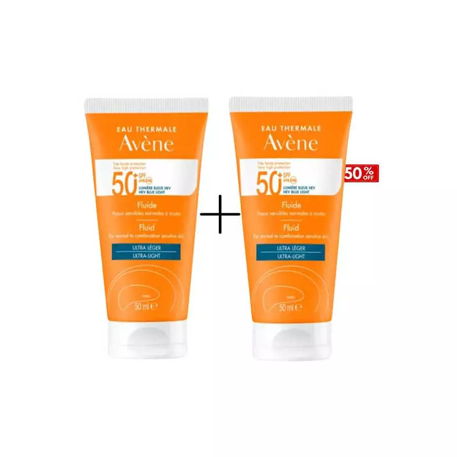 Avene Sunblock Fluid Spf50+ (40Ml) Duo Offer