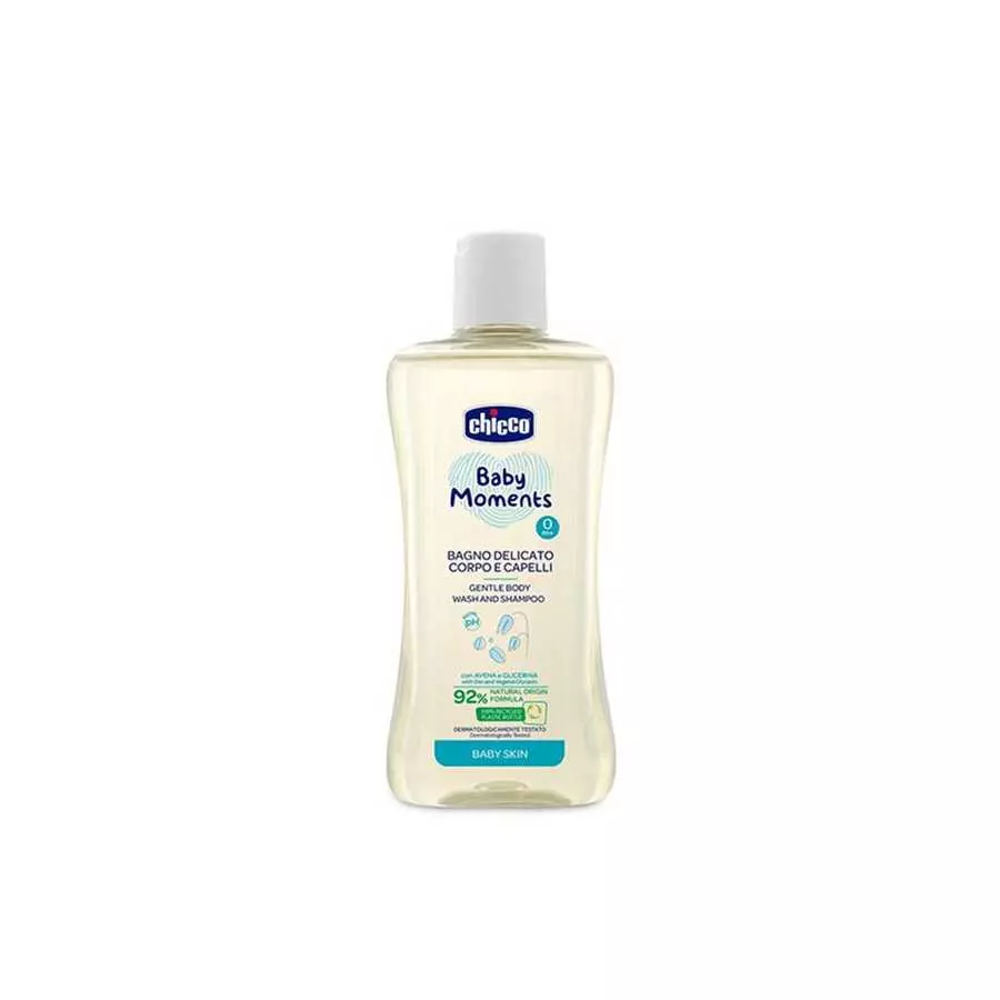 Chicco Baby Moments Body Wash & Shampoo 200ML