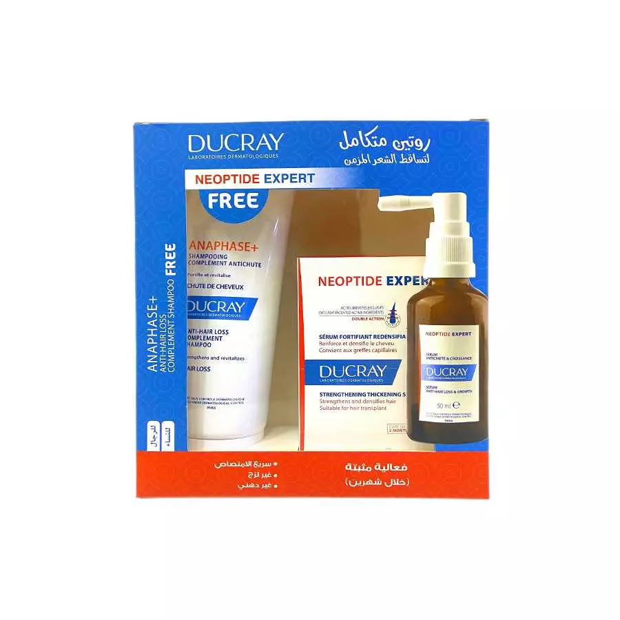 Ducray Neoptide Expert Serum With Anaphase Shampoo Free