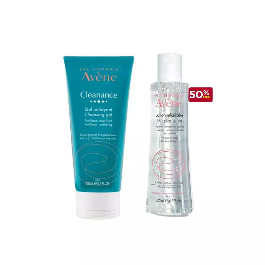 Avene Cleansing Gel + (Micellar Lotion Disc 50%) Offer
