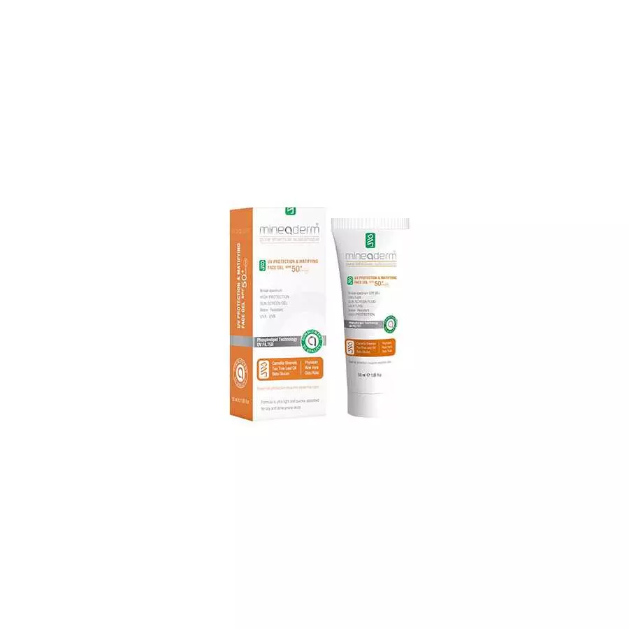 Mineaderm UV Protection & Matifying Face Gel SPF50+ (50ML)